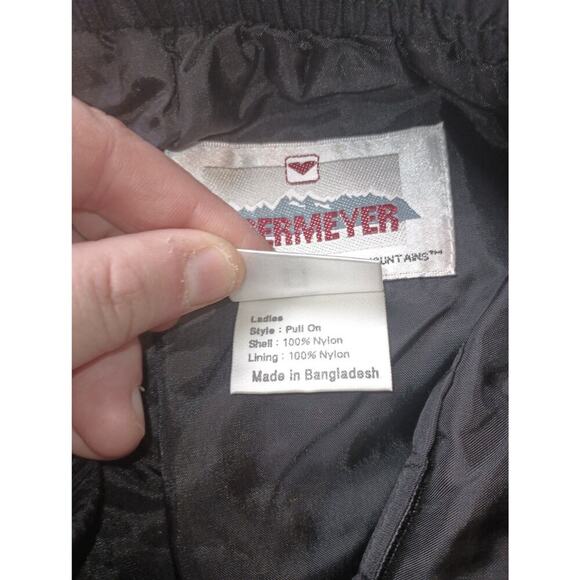 Obermeyer Ski Snowboarding Nylon Lightweight Pants Ladies Size 8 Long Black - Picture 3 of 5